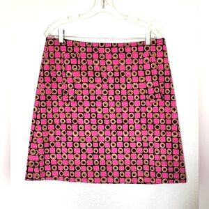 Prada Vintage Made In Italy Geometric Pattern Skirt. Size 44EU. USA 8 - 10